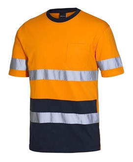 HI VIS COTTON JBS TAPED TEE