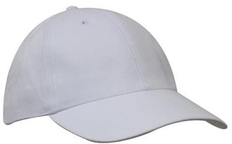 Brushed Heavy Cotton Cap - Velcro back strap