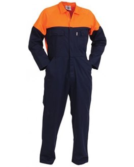 OVERALLS COTTON - Hi Vis, Long Sleeve