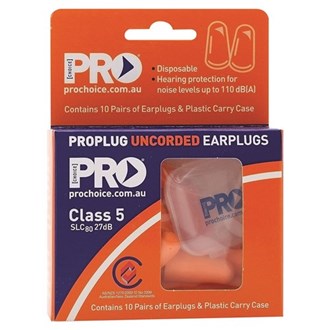 DISPOSABLE PU FOAM EARPLUGS  - 10 PACK