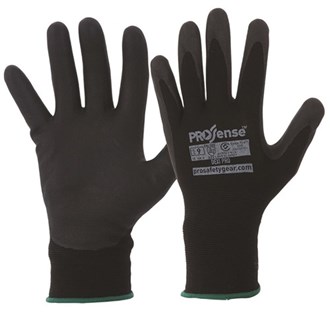 DEXI-PRO GLOVES PROSENSE -  15 Gauge, Nitrile Coated, Superior Grip in Wet and Dry , Longer Wrist Cuff