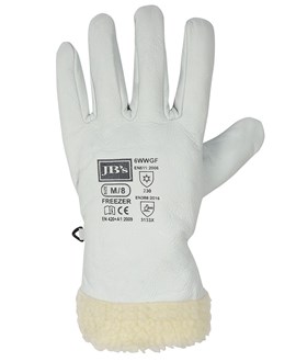 FREEZER RIGGER SAFETY GLOVES, SHEPARD FLEECE LINED, NATURAL LEATHER OUTER