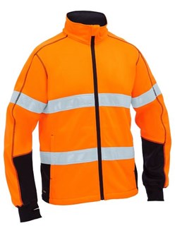 Men's Taped Hi Vis Zip Front Fleece