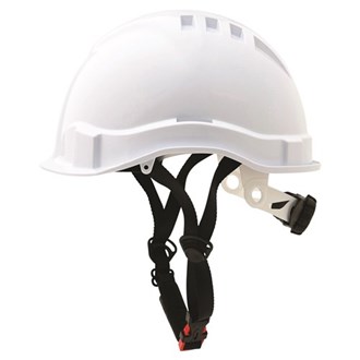 V6 MICRO PEAK HARD HAT WITH CHIN STRAPS, RATCHET ADJUST