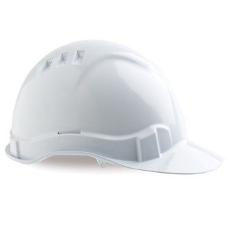 V6 VENTED HARD HAT, FULL BRIM, PUSHLOCK ADJUST