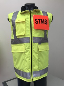 SAFETY VEST -STMS - Fleece Lined,  Sleeveless