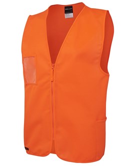 SLEEVELESS SAFETY VEST - ZIP CLOSE, DAY ONLY