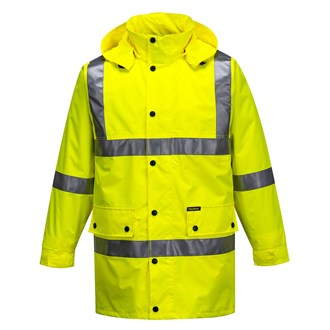 PW HI VIS RAIN SHELL JACKET - Waterproof,  Mesh Lined