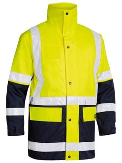 BISLEY MULTI HI VIS  5 N 1 JACKET, WATERPROOF, WARM, VERSATILE