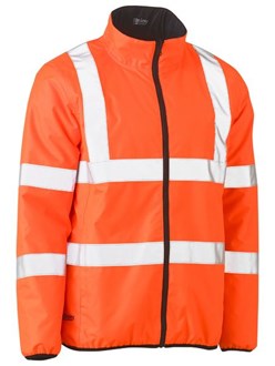 BISLEY PUFFER JACKET HI VIS REVERSIBLE AND WATERPROOF