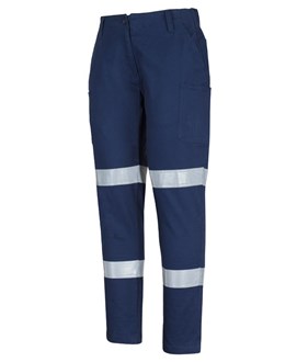 WOMEN'S JB STRETCH WORK PANTS - Reflective Tape, Multi Pockets