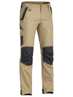 FLEX SUPER WORK PANTS, Double Layer Knee, 100% Cotton, Stretch Fabric for Comfortable Wear