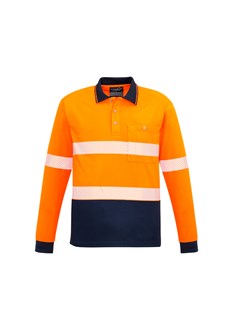 HI VIS POLO - Long Sleeve | Segmented Tape | Polyester  