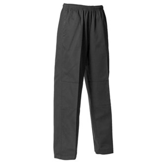 COTTON/POLY PLAIN PANTS WITH SIDE POCKETS | COMFORT & HARDWEARING | ELASTICATED WAIST