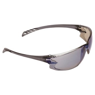 SAFETY GLASSES BLUE MIRROR, MEDIUM IMPACT, LIGHTWEIGHT, POLYCARBONATE