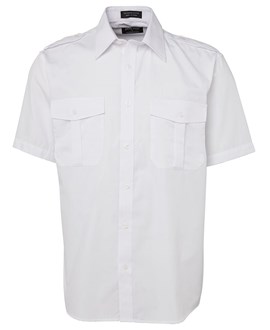 EPAULETTE MANAGERS WORK SHIRT, SHORT SLEEVE