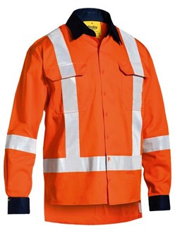 BISLEY HI VIS TTMC-W17 COOL LIGHTWEIGHT DRILL SHIRT