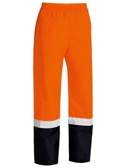 BISLEY HI-VIS RAIN PANTS - Taped | Waterproof