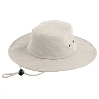 WIDE BRIM SUN HAT -BRUSHED COTTON