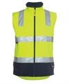 SOFTSHELL HI VIS VEST HEAVYWEIGHT - Slim Fit 325 gsm, Stretch Fabric and Microfleece for Comfort, Showerproof