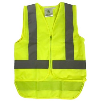 KIDS HI-VIS SAFETY VESTS - Zip-Up | Reflective Tape