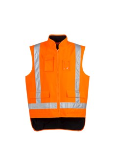SZ FLEECE LINED HI VIS VEST, TTMC-W17, Warm, Ph Pocket