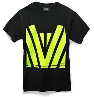 BASIC TRUCKER TEES WITH HI VIS PRINT,  Cotton | Print Front & Back