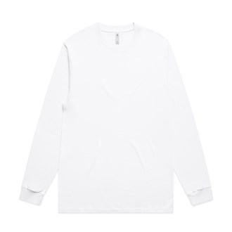 BLOCK LONG SLEEVE TEE - Midweight, 100% Cotton