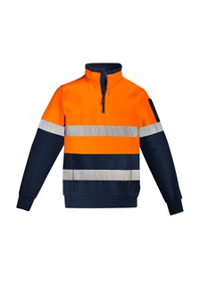 UNISEX HI VIS 1/4 ZIP BIZ PULLOVER - HOOP TAPED