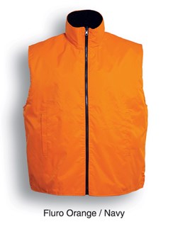 BOCINI HI VIS VEST - WATERPROOF SHELL | REVERSIBLE | POLAR FLEECE LINED